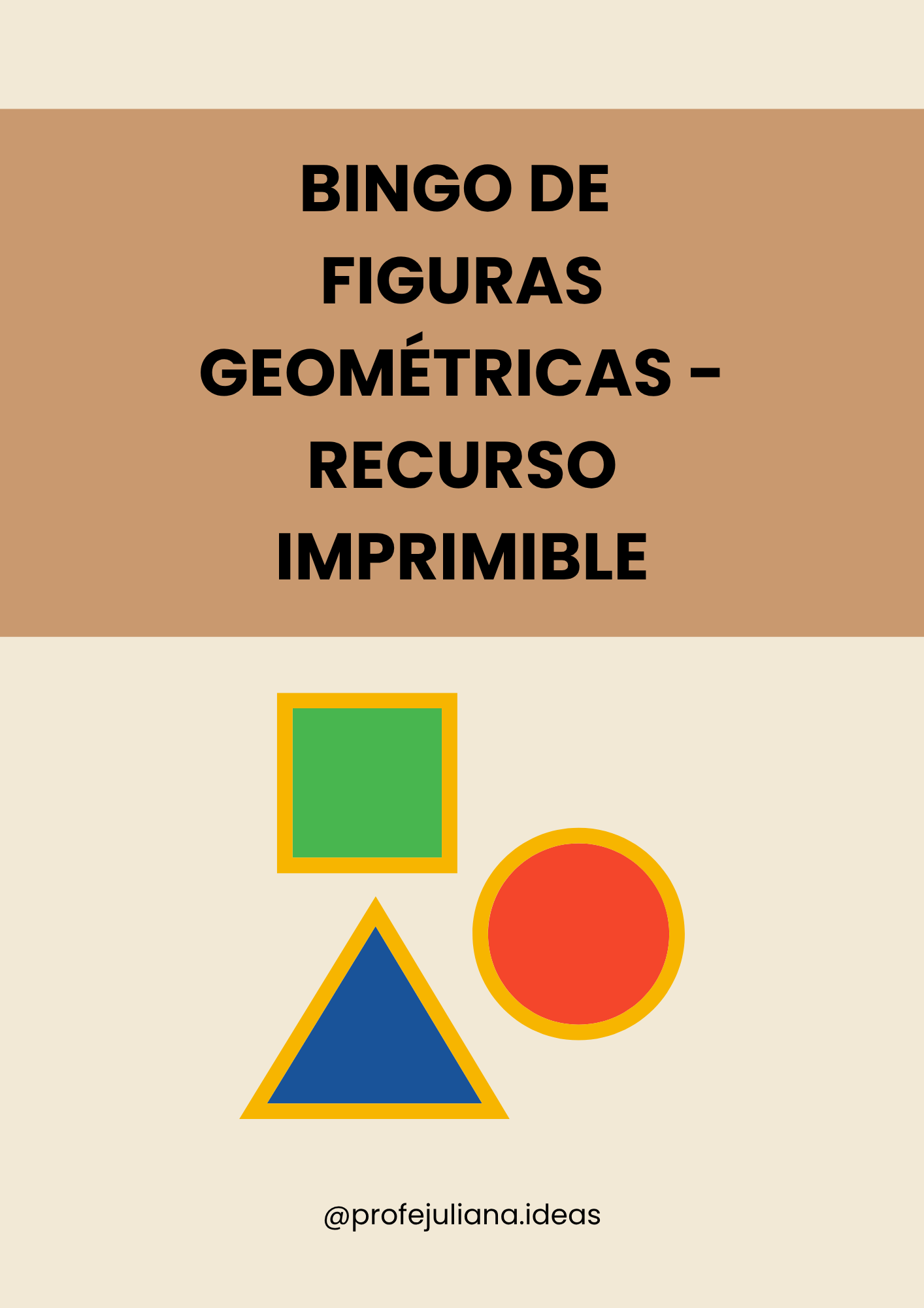 Bingo de Figuras Geométricas | Imprimible